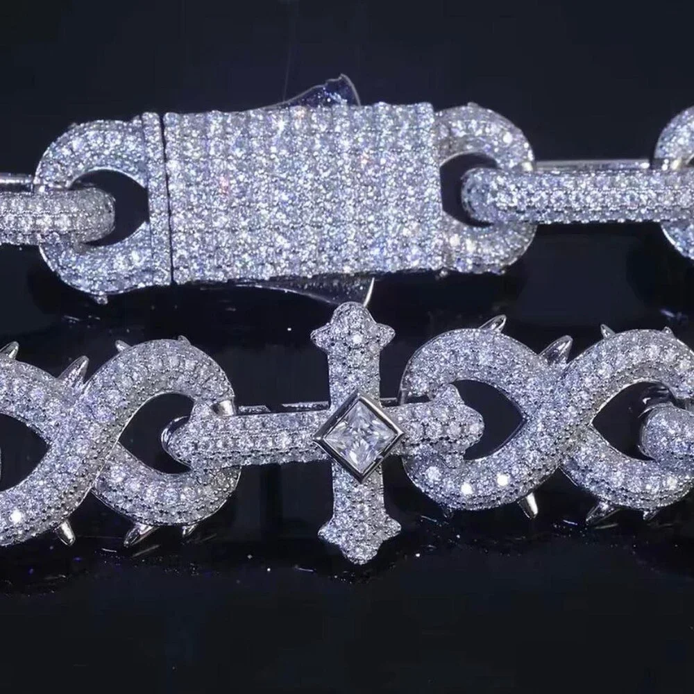 16mm Cross Infinity Cuban link chain 20inch